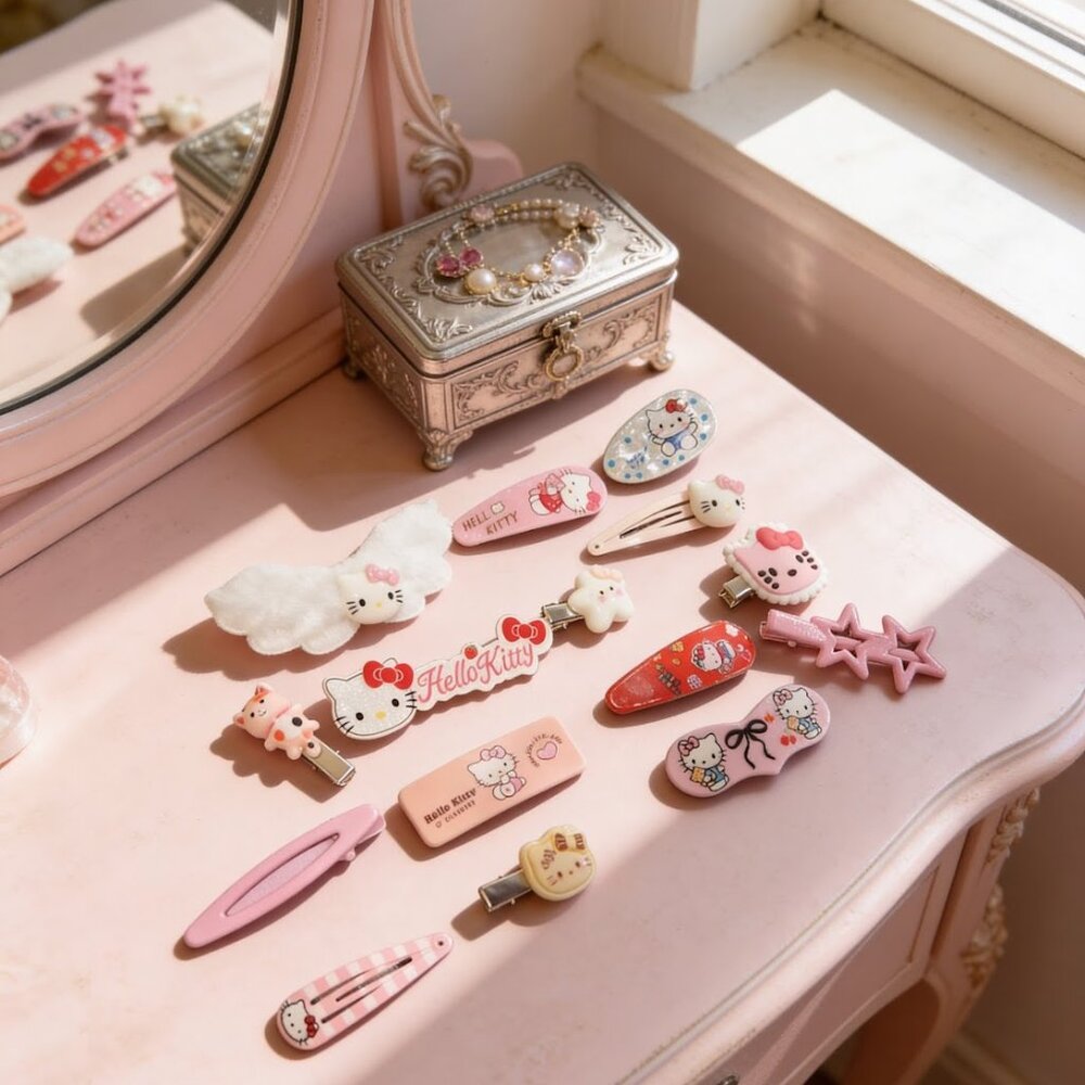 Hello Kitty Hair clips and barrettes~ New!